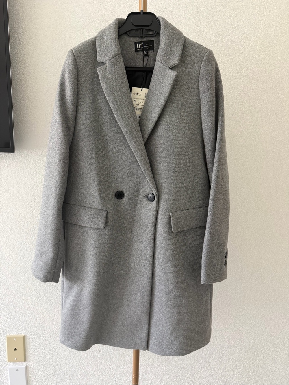 ZARA trf Grey Coat